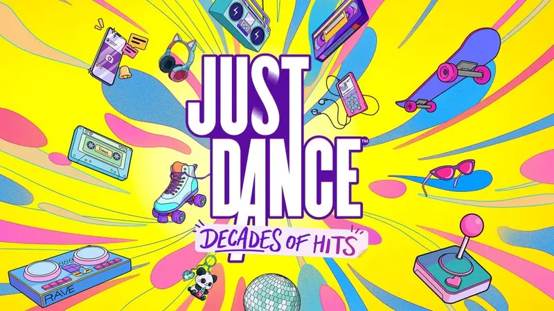 Just Dance : Decades of Hits, illustration principale de l’édition aux 35 chansons