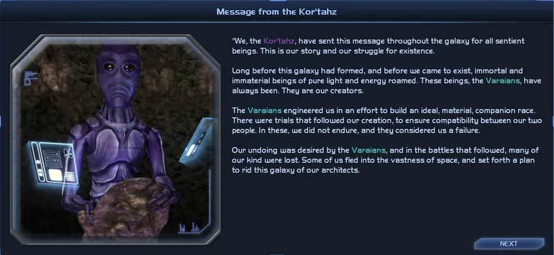 Message des Kor'thah