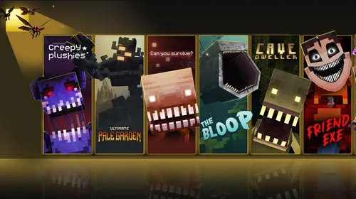 Minecraft Marketplace : couverture de la sélection horrifique The Extra-spooky Edition