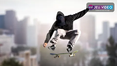 Session Skate Sim mise à jour Throwdown avec skateur en ville