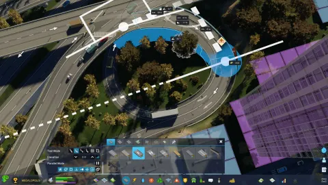 Cities Skylines 2 mods et outils de création dans une ville détaillée