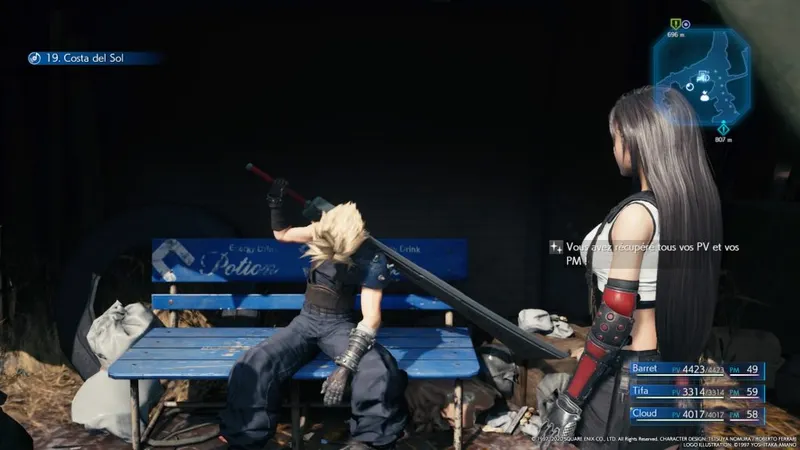 Final Fantasy VII Remake - Combat - Repos