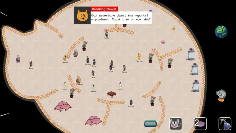 Ecran principal de Cat Colony Crisis article