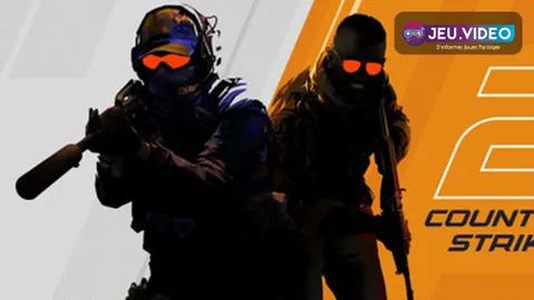 Visuel officiel horizontal de Counter-Strike 2 montrant des joueurs armés dans une rue urbaine