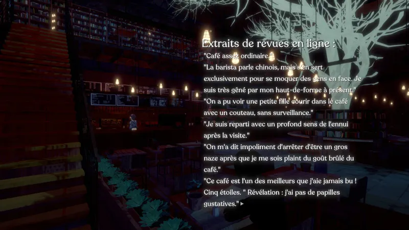 Un visual novel sur le café, la magie et la mort