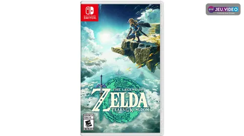 Visuel officiel de The Legend of Zelda Tears of the Kingdom montrant Link sur les terres d’Hyrule avant un combat