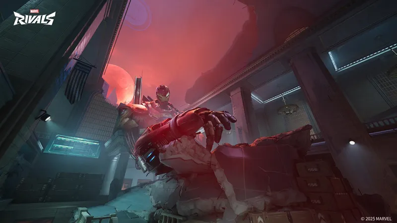 Marvel Rivals test avec décor destructible et ambiance sombre