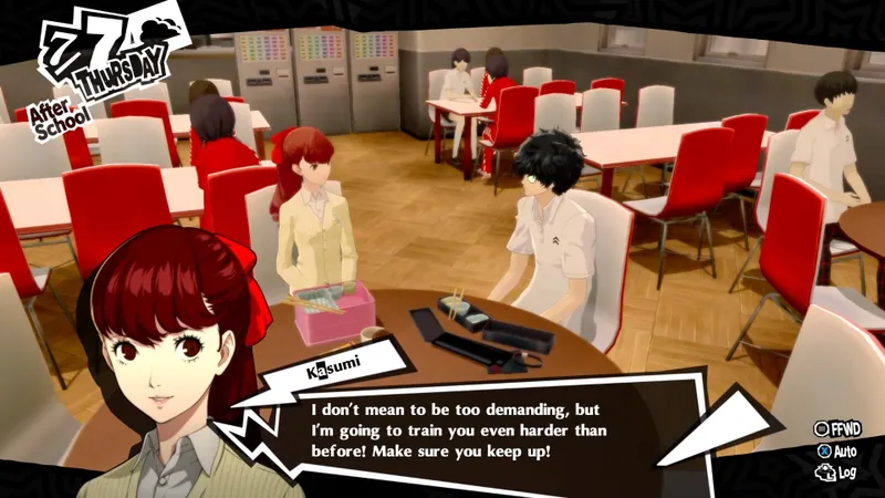 Capture officielle de Persona 5 Royal montrant le contexte de gameplay pour l'étape 3 du guide joueur