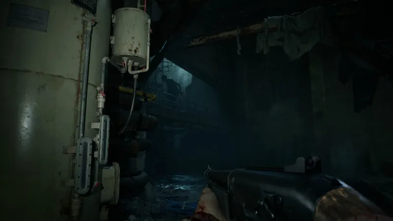 Couloir sombre du fort de recherche dans ILL sur PS5