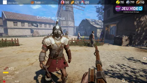 Visuel officiel paysage de Ludus montrant l’univers romain et les gladiateurs de l’école à développer