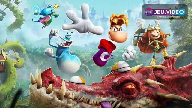 Rayman Legends Retold avec Rayman, Globox et Barbara dans la Glade of Dreams
