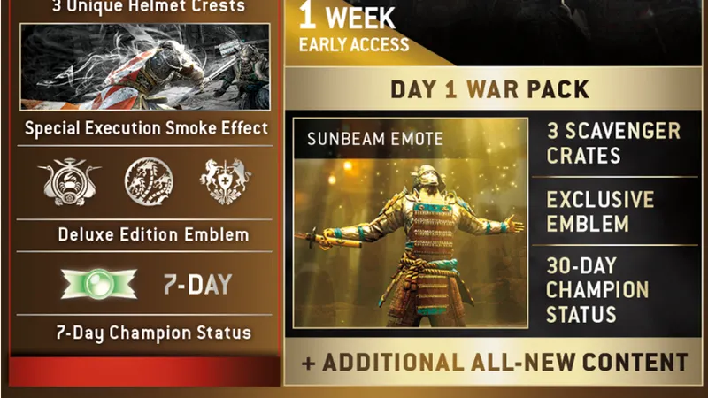 Contenu de l'édition Deluxe et du Season pass