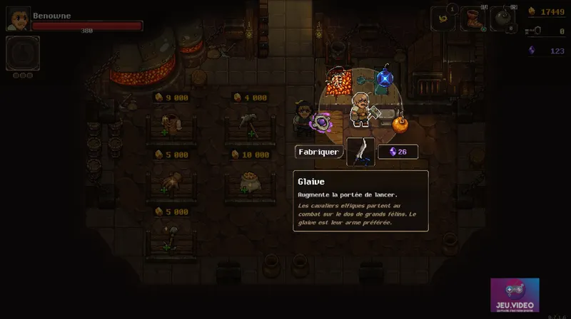 Undermine - création d'objets