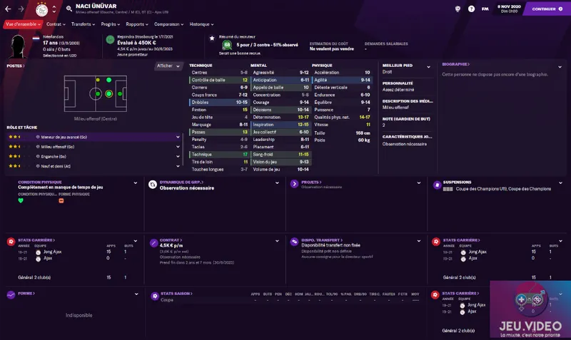 Quickie sur les pépites de Football Manager 2021 - milieux offensifs