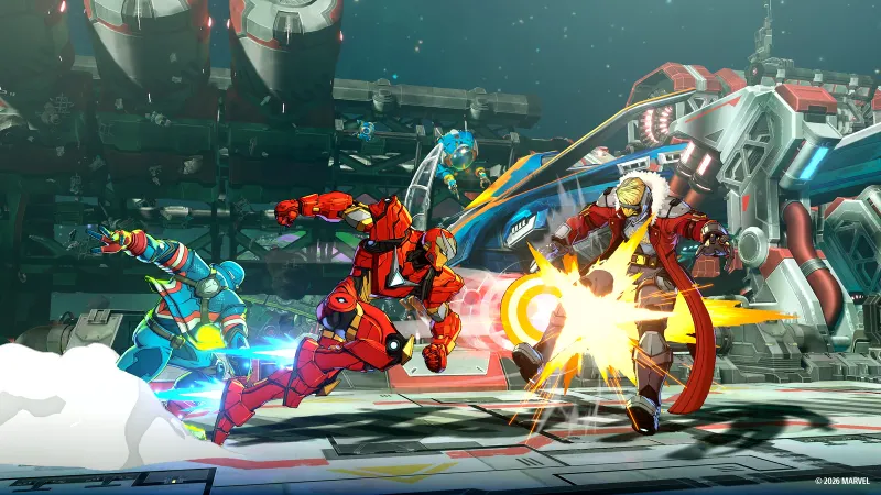 MARVEL Tōkon : Fighting Souls : visuel officiel de gameplay illustrant les informations joueur de la section 4