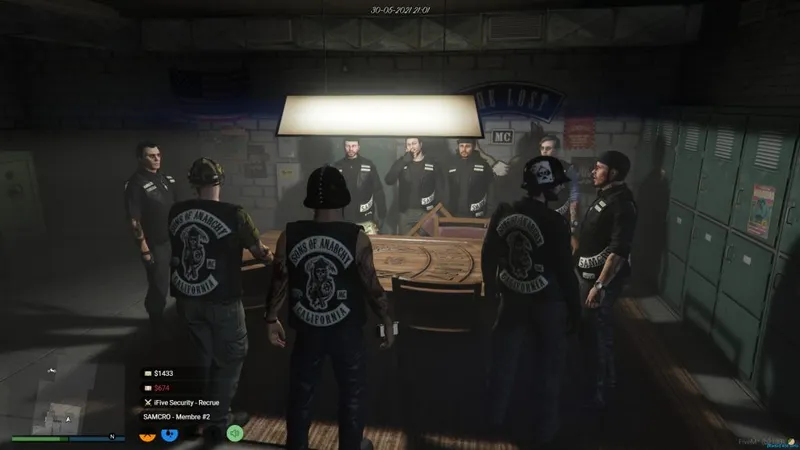 Photo réunion biker