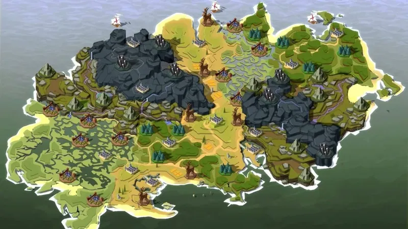 carte ressources économie Albion Online