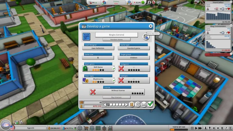 Gérez votre studio de jeux vidéo et sortez des jeux cultes !