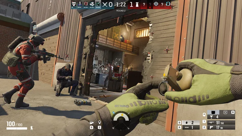 Capture officielle de Tom Clancy's Rainbow Six Siege X montrant le contexte de gameplay pour l'étape 5 du guide joueur