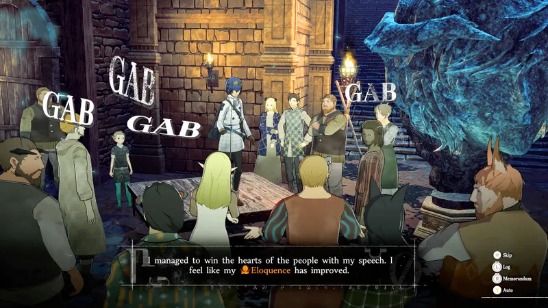 Capture officielle de Metaphor : ReFantazio montrant le contexte de gameplay pour l'étape 3 du guide joueur