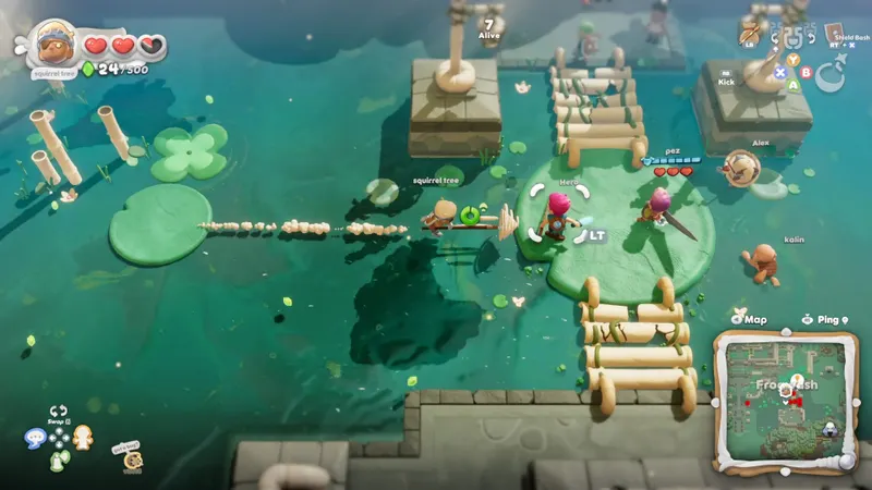 Scramble Knights Online dans une capture du jeu accompagnant son annonce de lancement